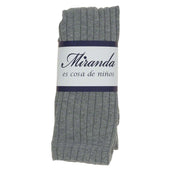 Miranda Knitted Grey Ribbed Tights